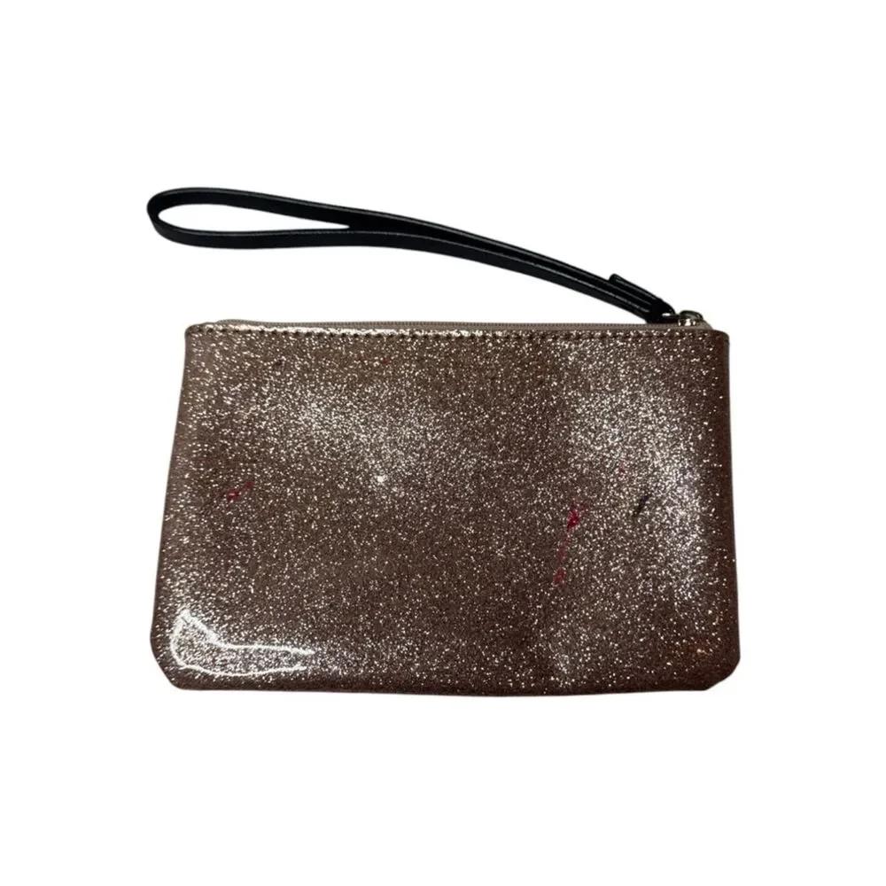 Kate Spade Glitter Wristlet Clutch - Rose Gold